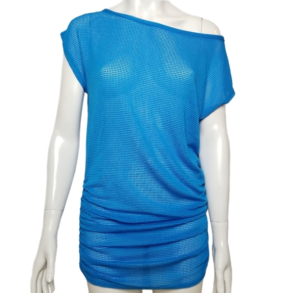 Jordan Taylor stretchy blue coverup - Picture 1 of 4